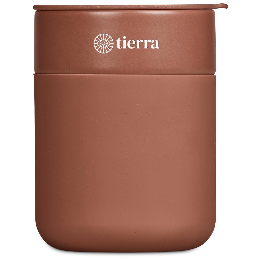 Serendipio Pimlico Ceramic Coffee Tumbler - 300ml - BURNT ORANGE