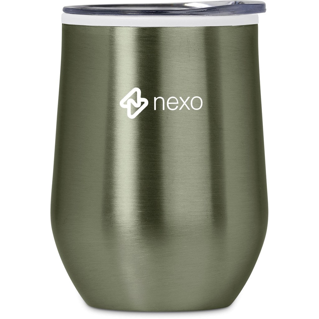 Serendipio Vogue Madison Stainless Steel & Plastic Double-Wall Tumbler - 350ml - LIGHT GREEN