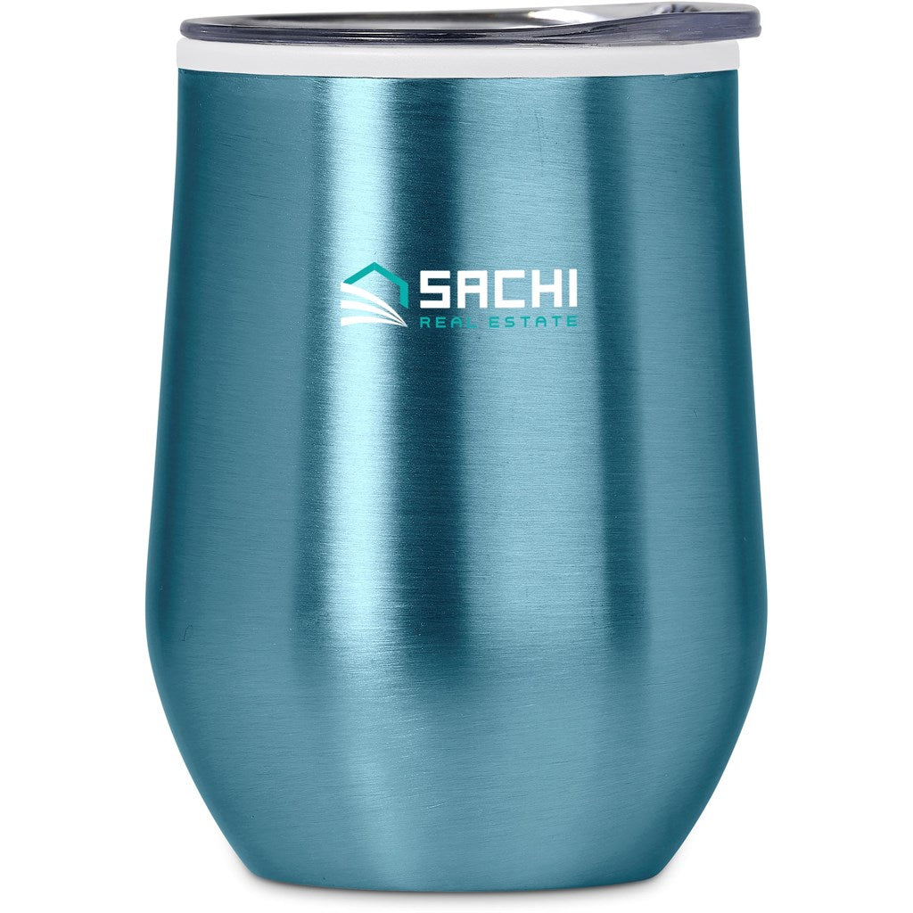 Serendipio Vogue Madison Stainless Steel & Plastic Double-Wall Tumbler - 350ml - LIGHT TURQUOISE