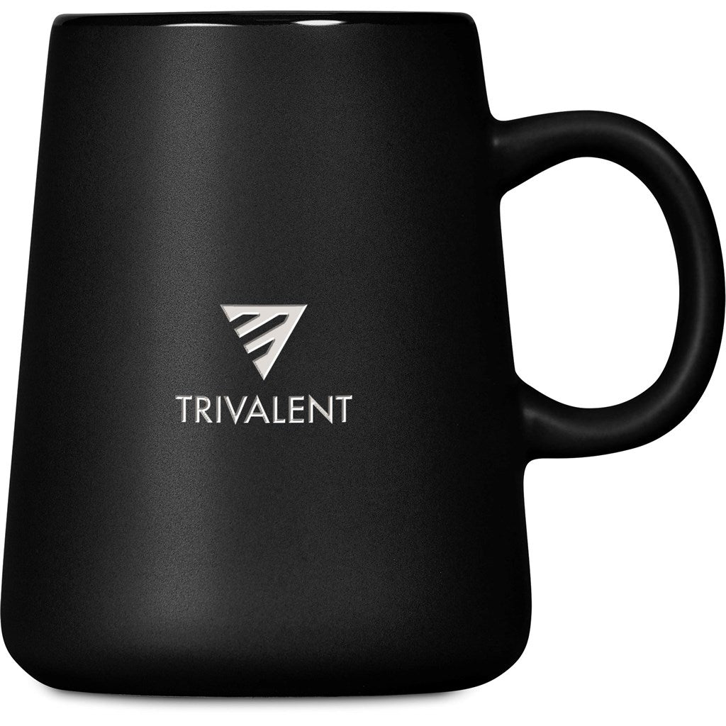 Serendipio Dorset Ceramic Coffee Mug – 400ml - BLACK