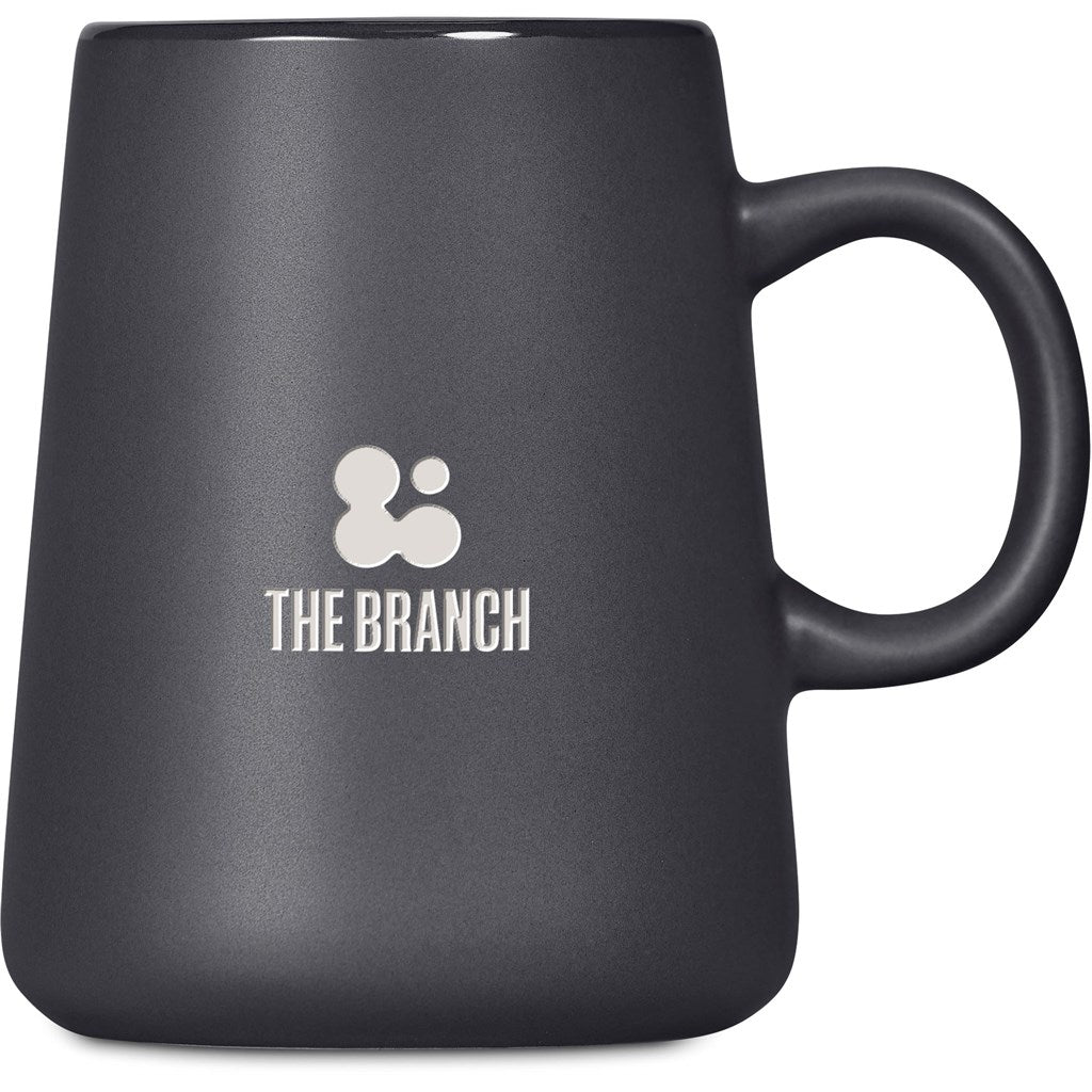 Serendipio Dorset Ceramic Coffee Mug – 400ml - DARK GREY