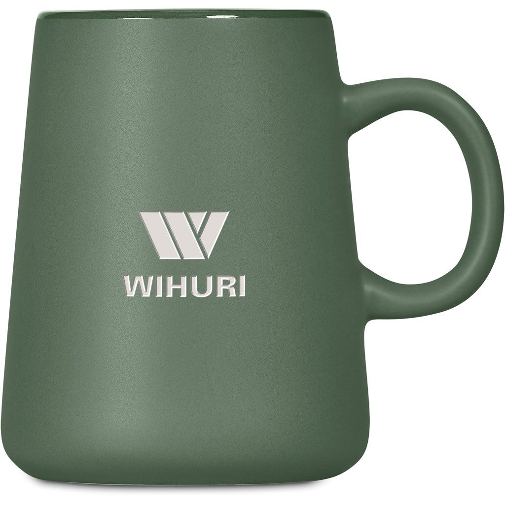 Serendipio Dorset Ceramic Coffee Mug – 400ml - GREEN