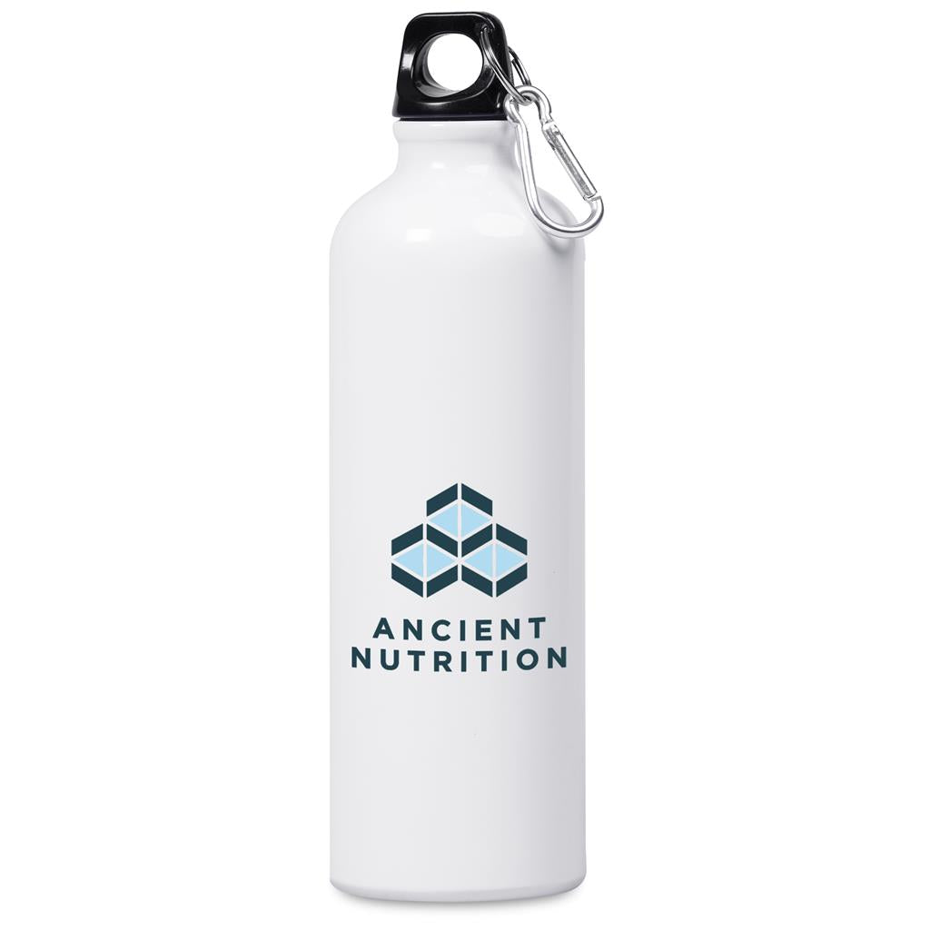 Altitude Solano Aluminium Water Bottle - 750ml - SOLID WHITE