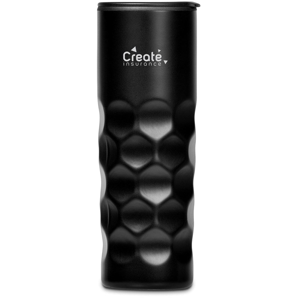 Serendipio Meteor Stainless Steel & Plastic Double-Wall Tumbler - 450ml - BLACK