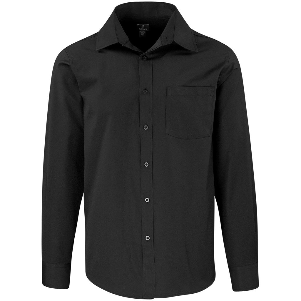 Mens Long Sleeve Sycamore Shirt - BLACK