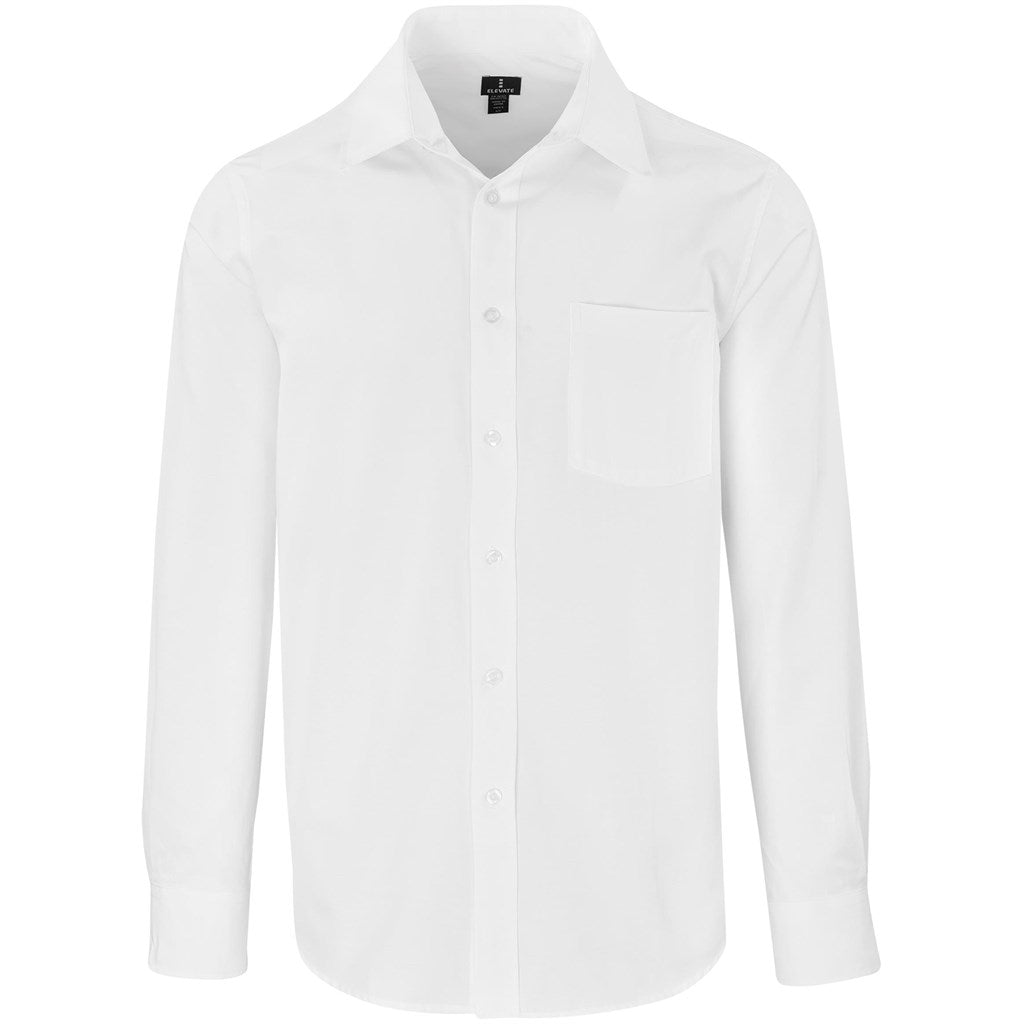 Mens Long Sleeve Sycamore Shirt - WHITE