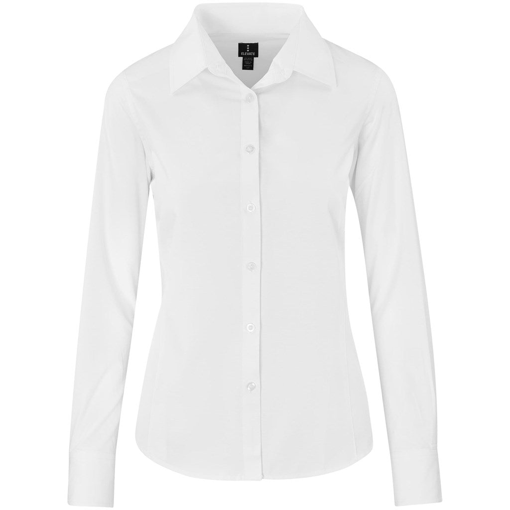 Ladies Long Sleeve Sycamore Shirt - WHITE
