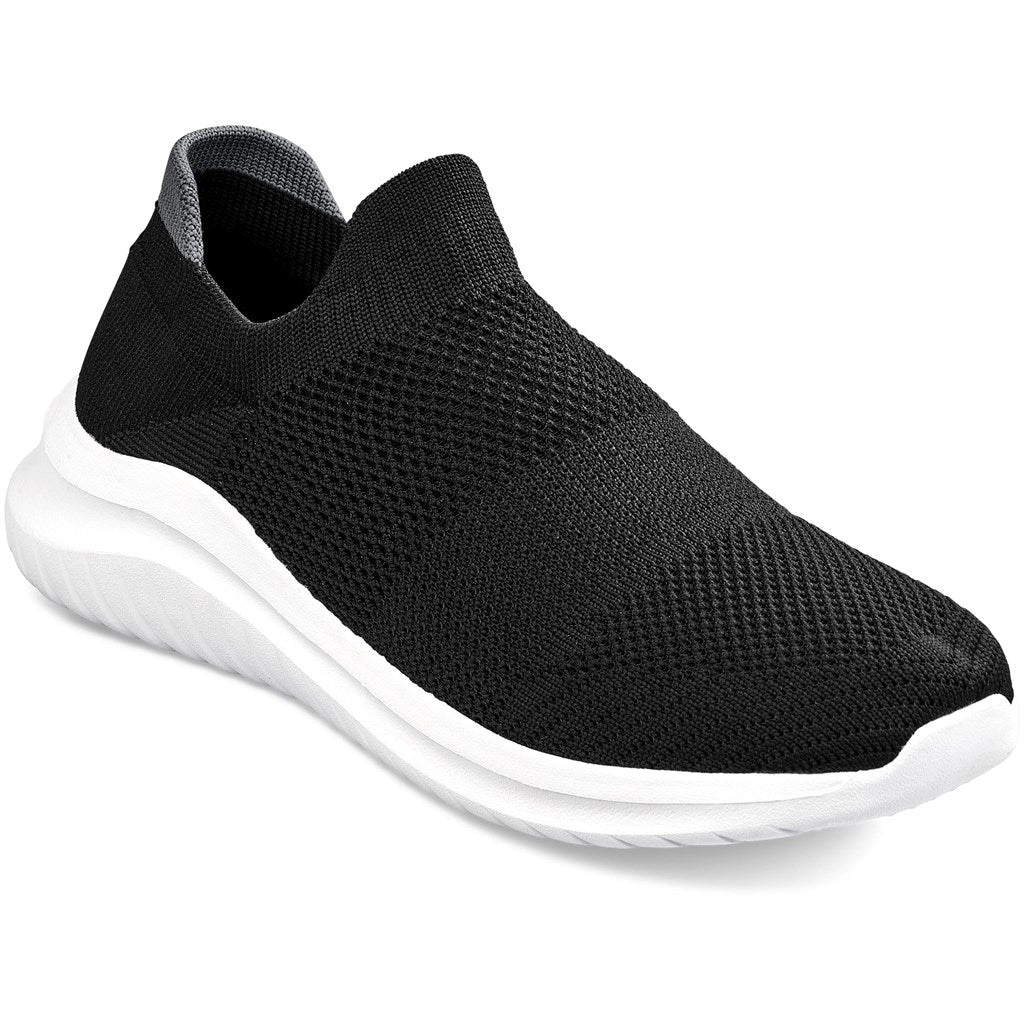 Unisex Comfort Slip-on Sneaker - BLACK WHITE