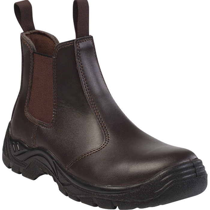 Barron Chelsea Safety Boot - Brown