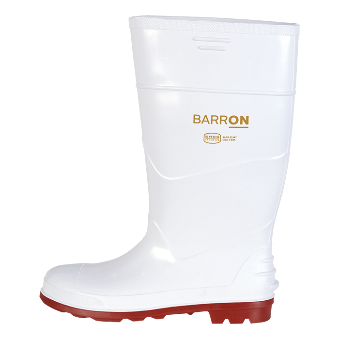 Barron Ikemba Gumboot - White/Red