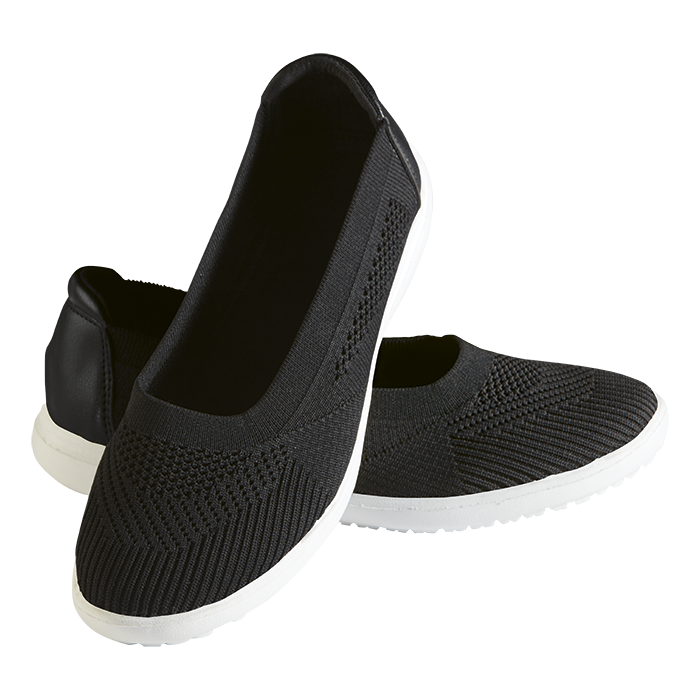 Knitted Pump Sneaker Ladies - Black