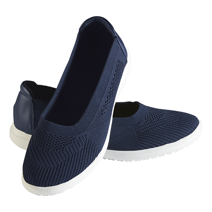 Knitted Pump Sneaker Ladies - Navy