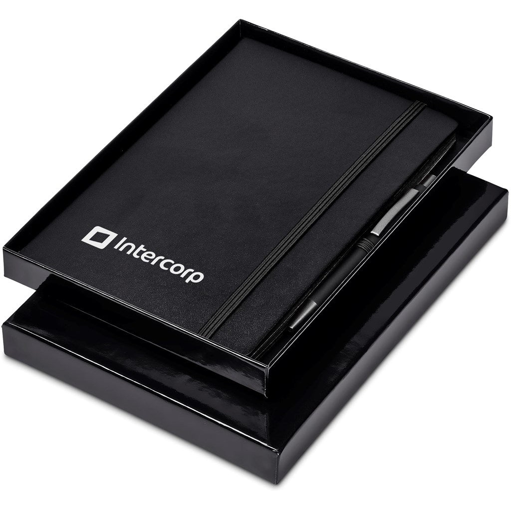 Altitude Carlton Notebook & Pen Set - BLACK
