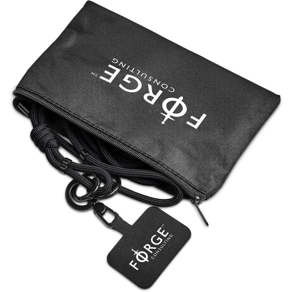 Altitude Prett Crossbody Phone & Bag Strap in Pouch - BLACK