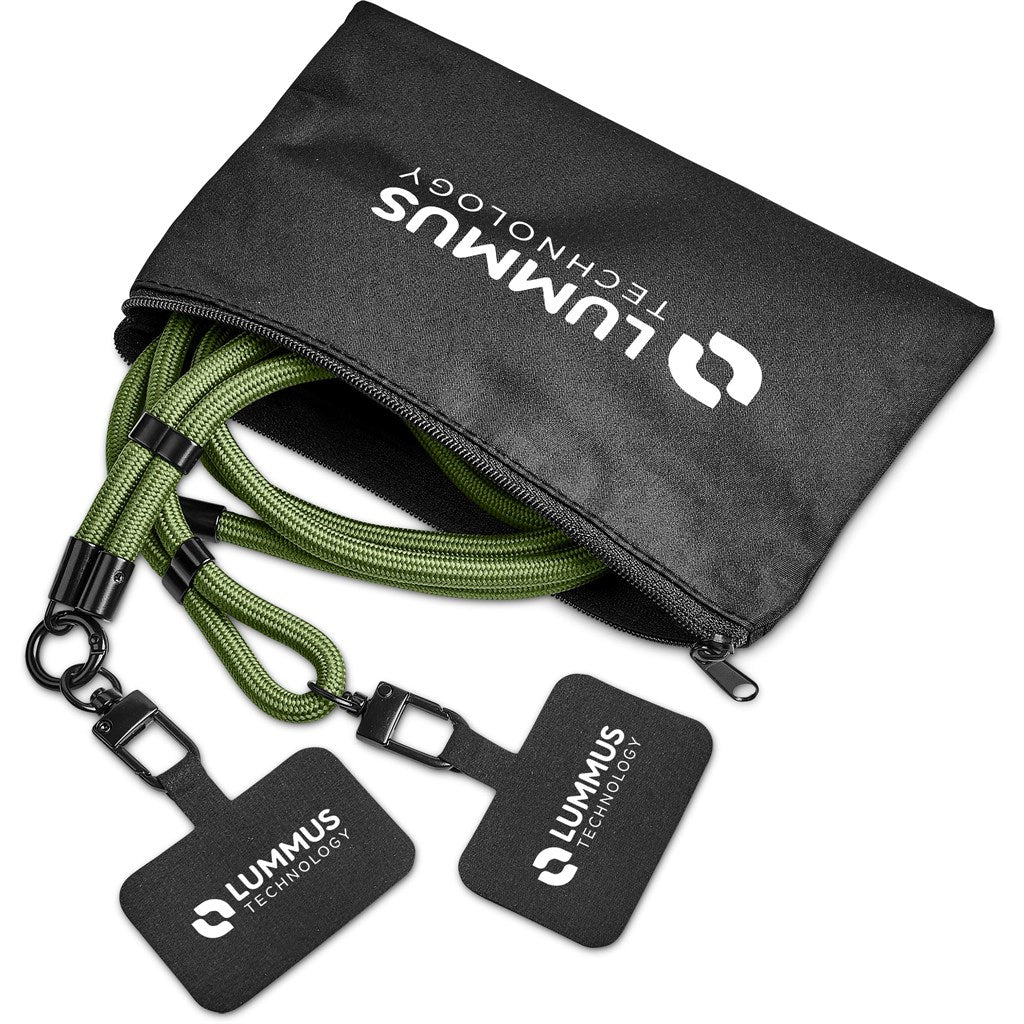 Altitude Fusion Crossbody & Wrist Phone Strap Set in Pouch - MILITARY GREEN
