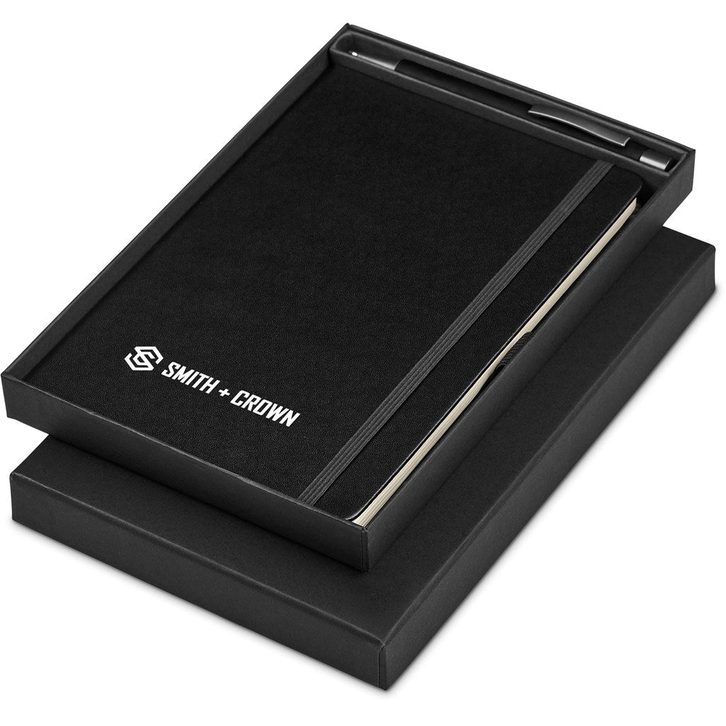 Carson Notebook & Pen Set - BLACK
