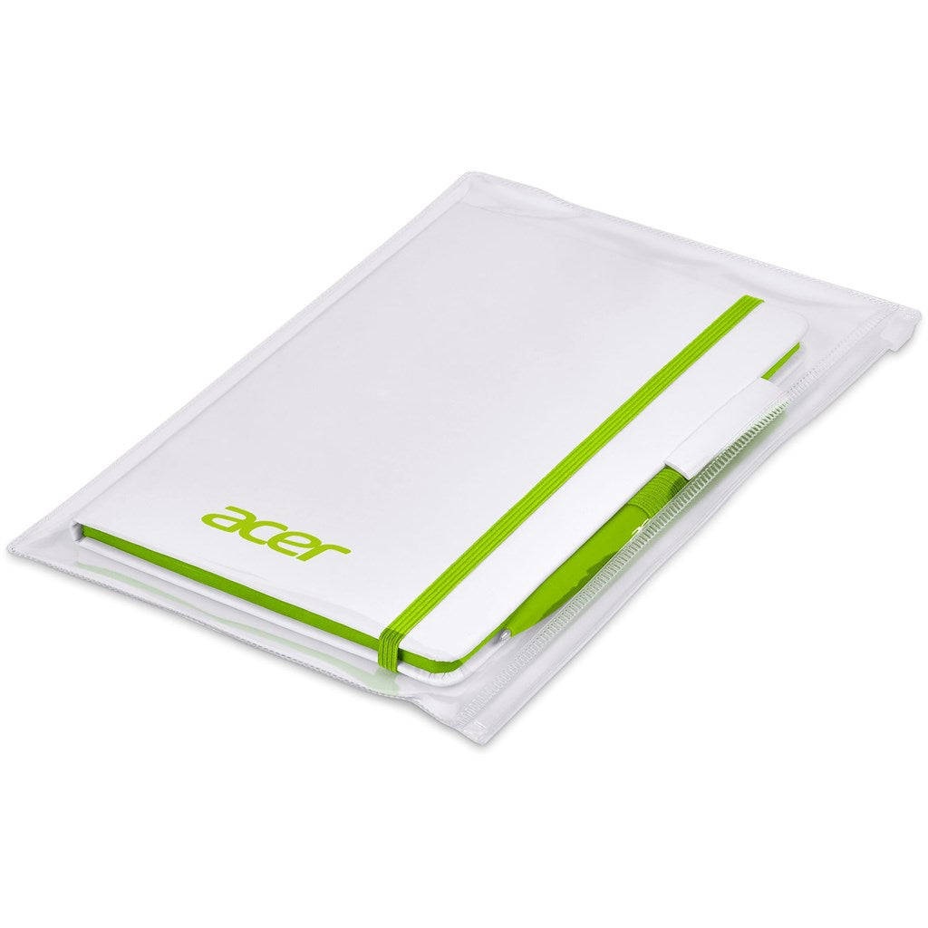 Olson Notebook & Pen Set - LIME