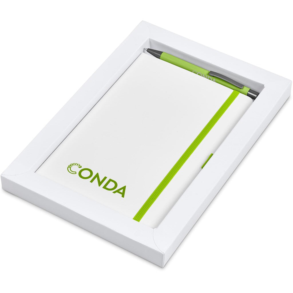 Duncan Notebook & Pen Set - LIME