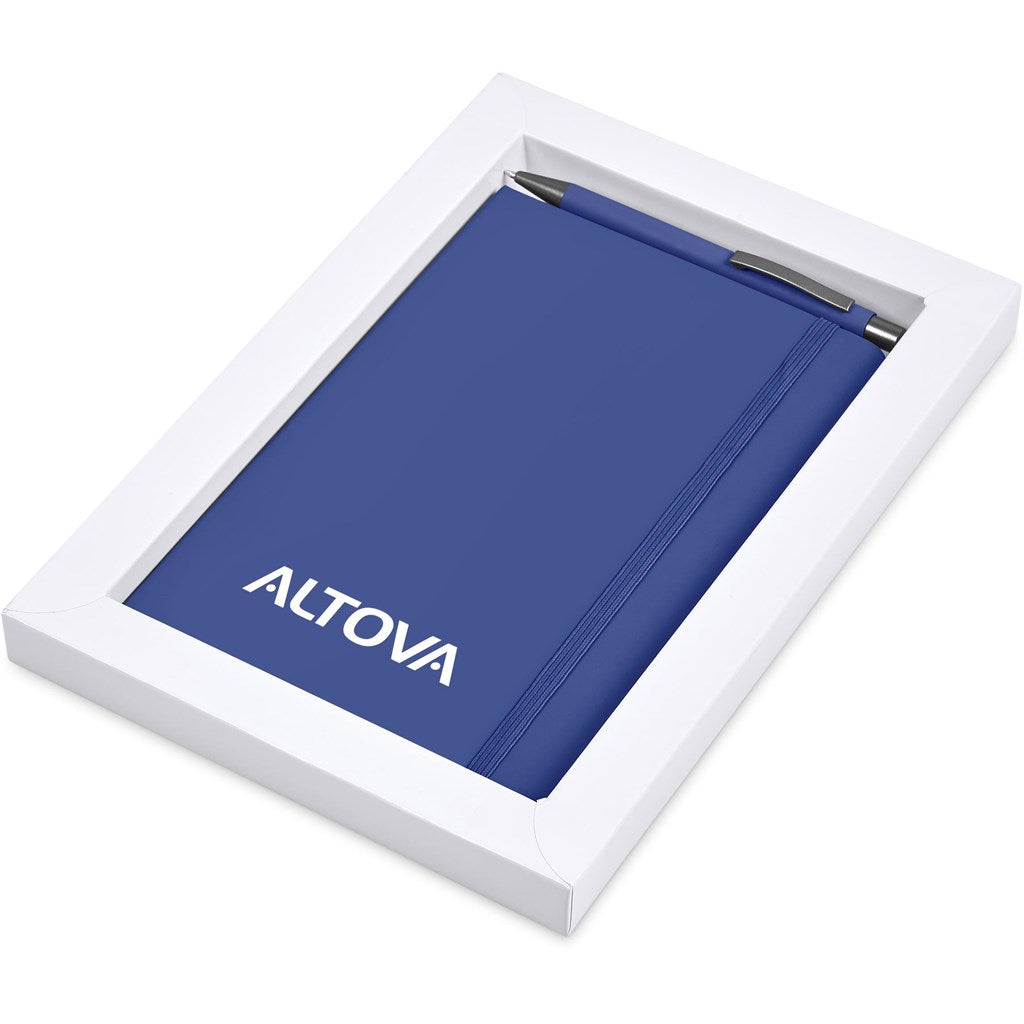Hibiscus Notebook & Pen Set - BLUE