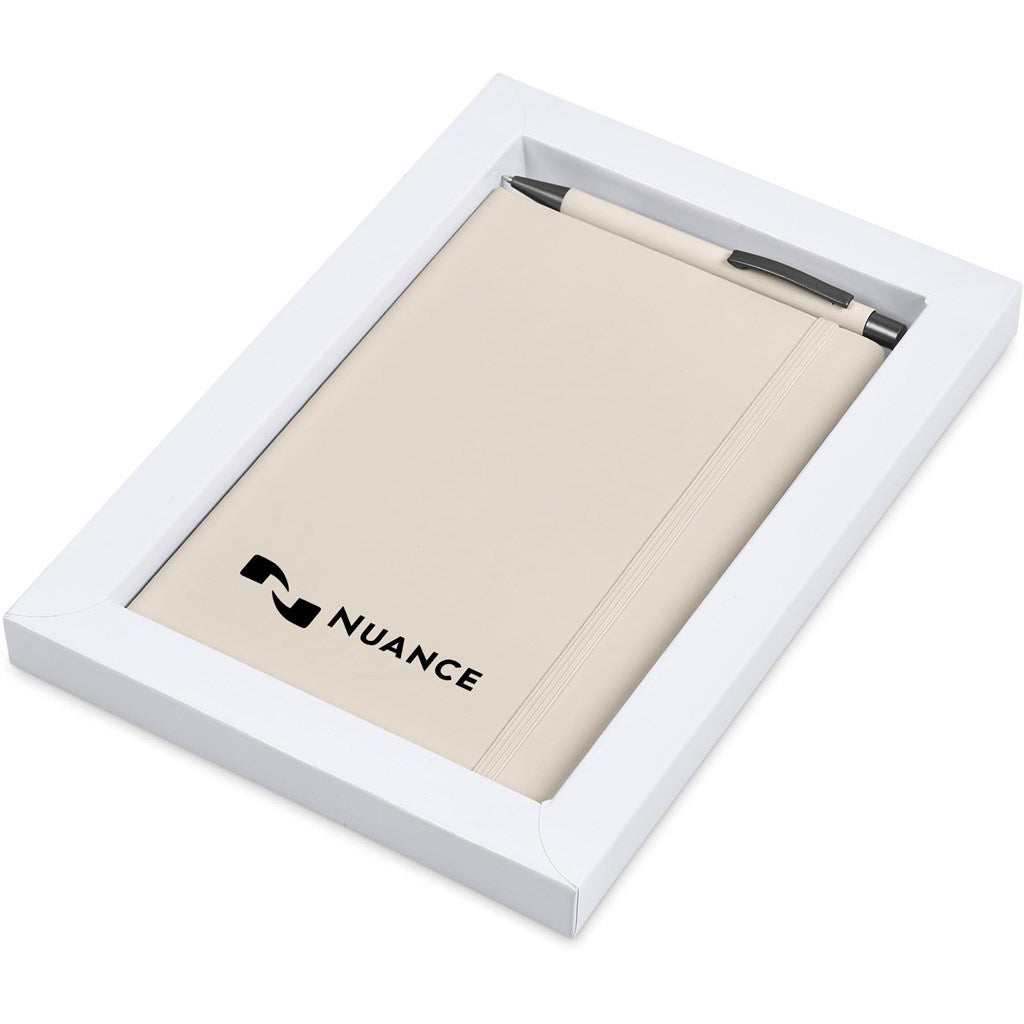 Hibiscus Notebook & Pen Set - CREAM