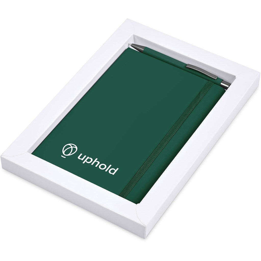 Hibiscus Notebook & Pen Set - DARK GREEN