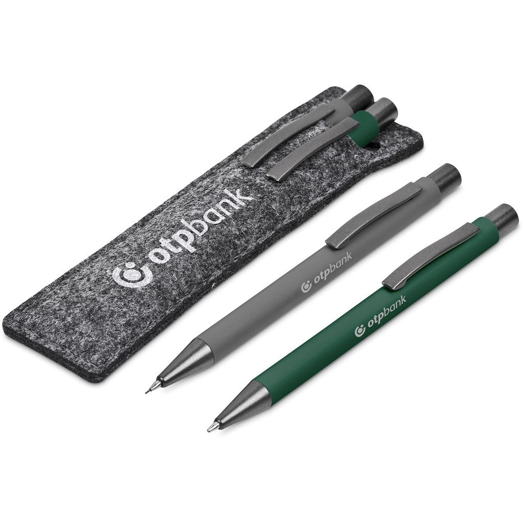 Omaha Ball Pen & Pencil Set - DARK GREEN