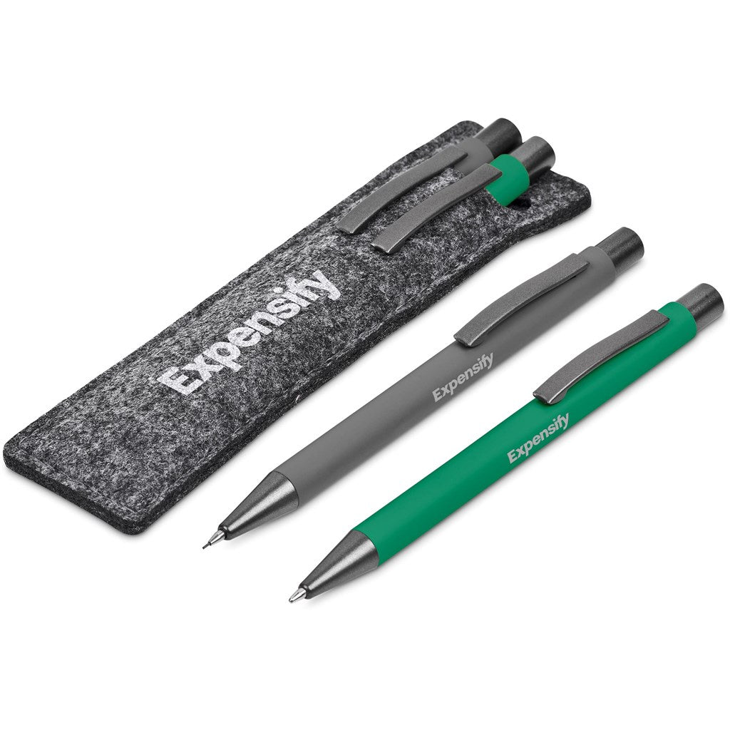 Omaha Ball Pen & Pencil Set - GREEN