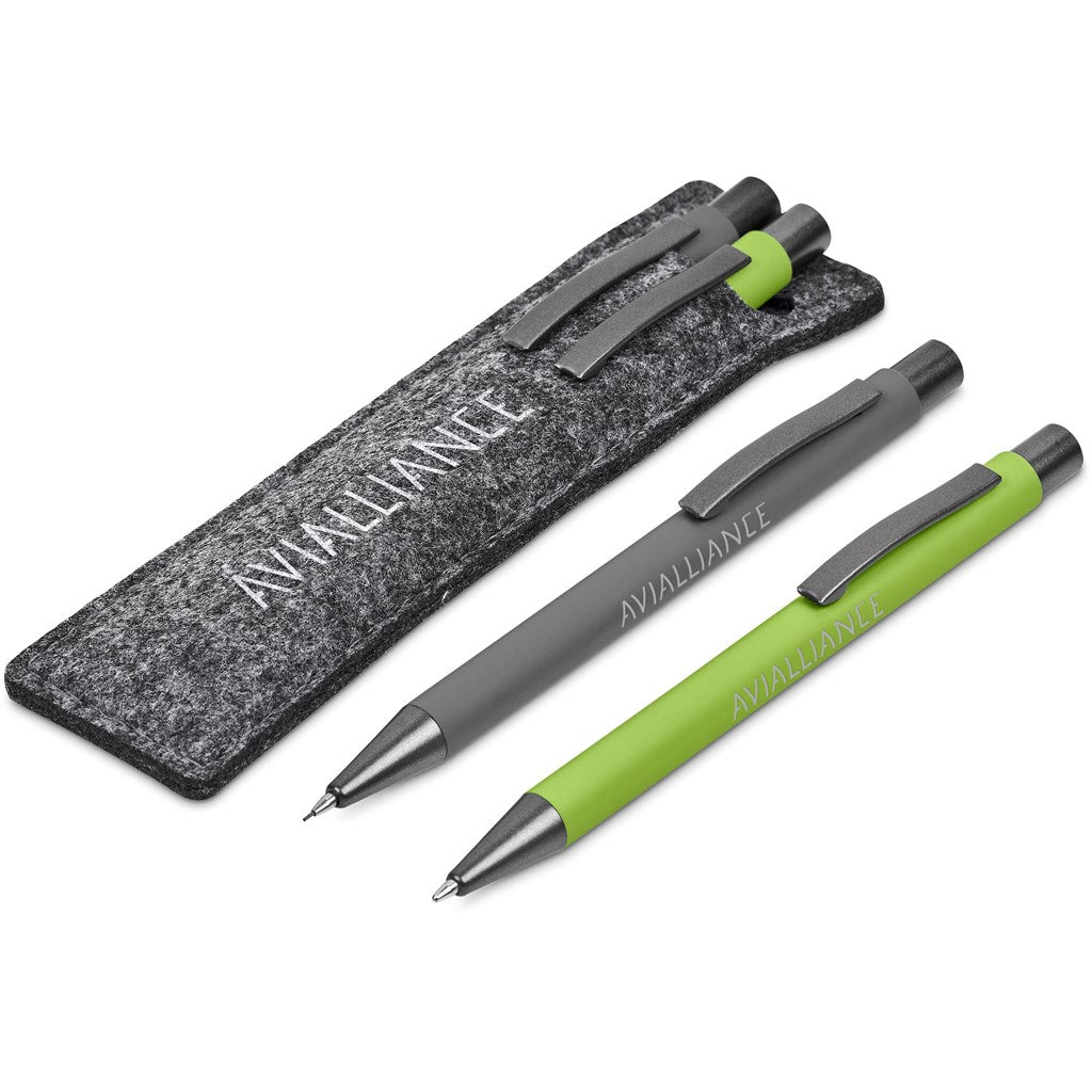 Omaha Ball Pen & Pencil Set - LIME