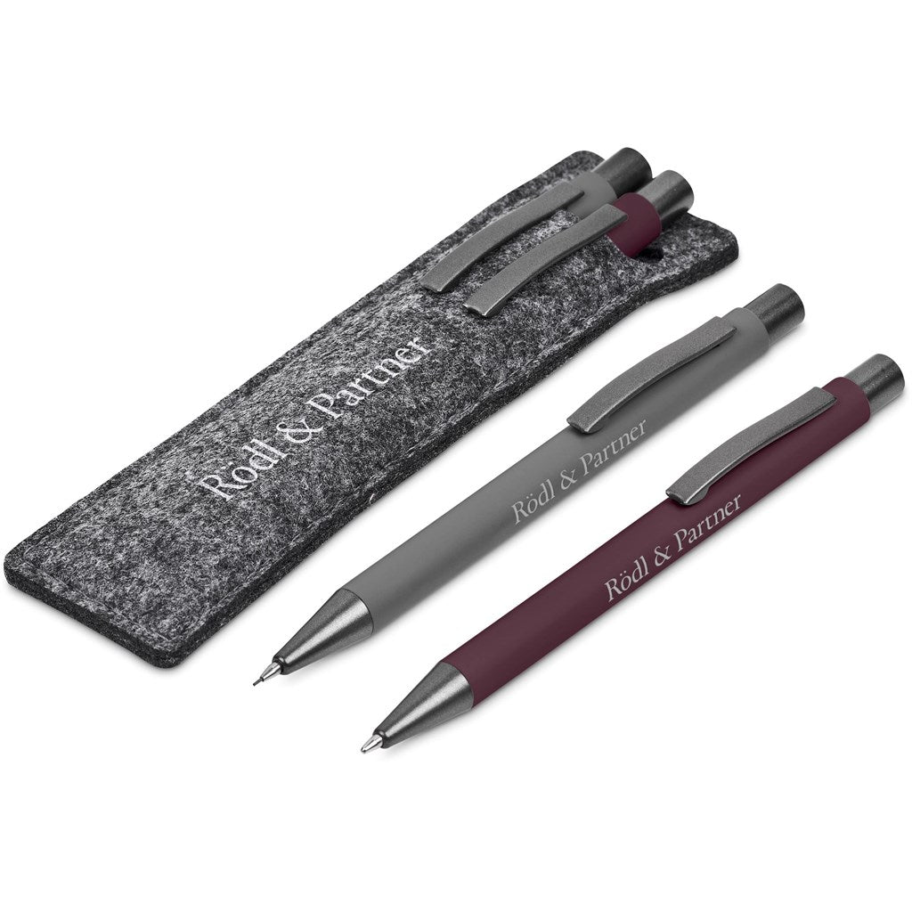 Omaha Ball Pen & Pencil Set - MAROON