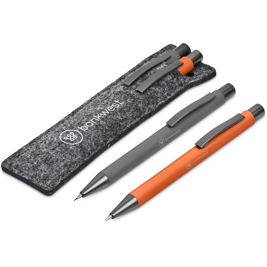 Omaha Ball Pen & Pencil Set - ORANGE