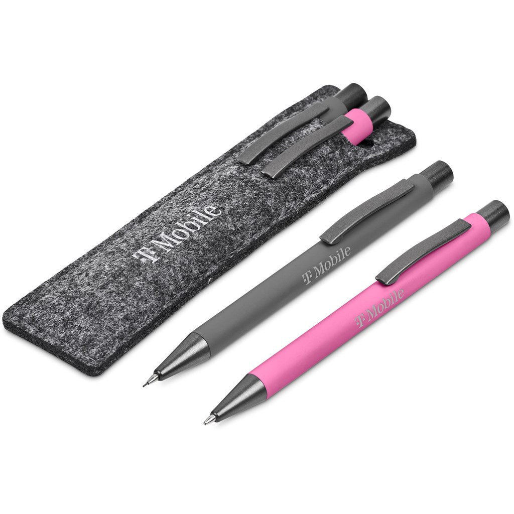 Omaha Ball Pen & Pencil Set - PINK