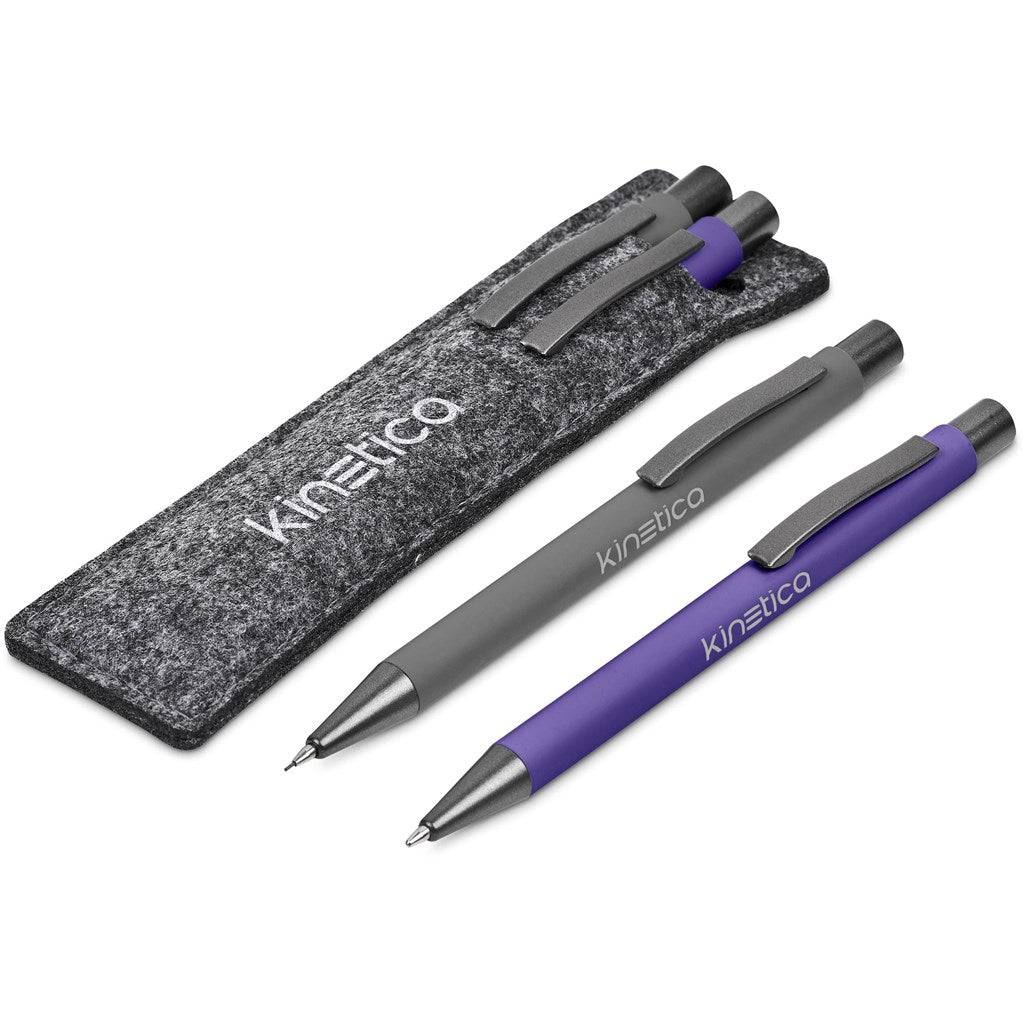 Omaha Ball Pen & Pencil Set - PURPLE