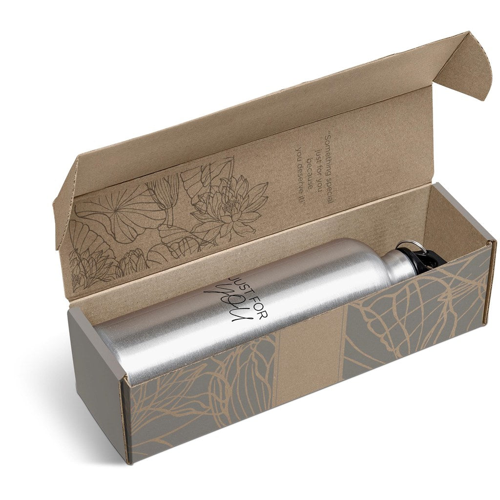 Solano Bottle in Bianca Custom Gift Box - SILVER
