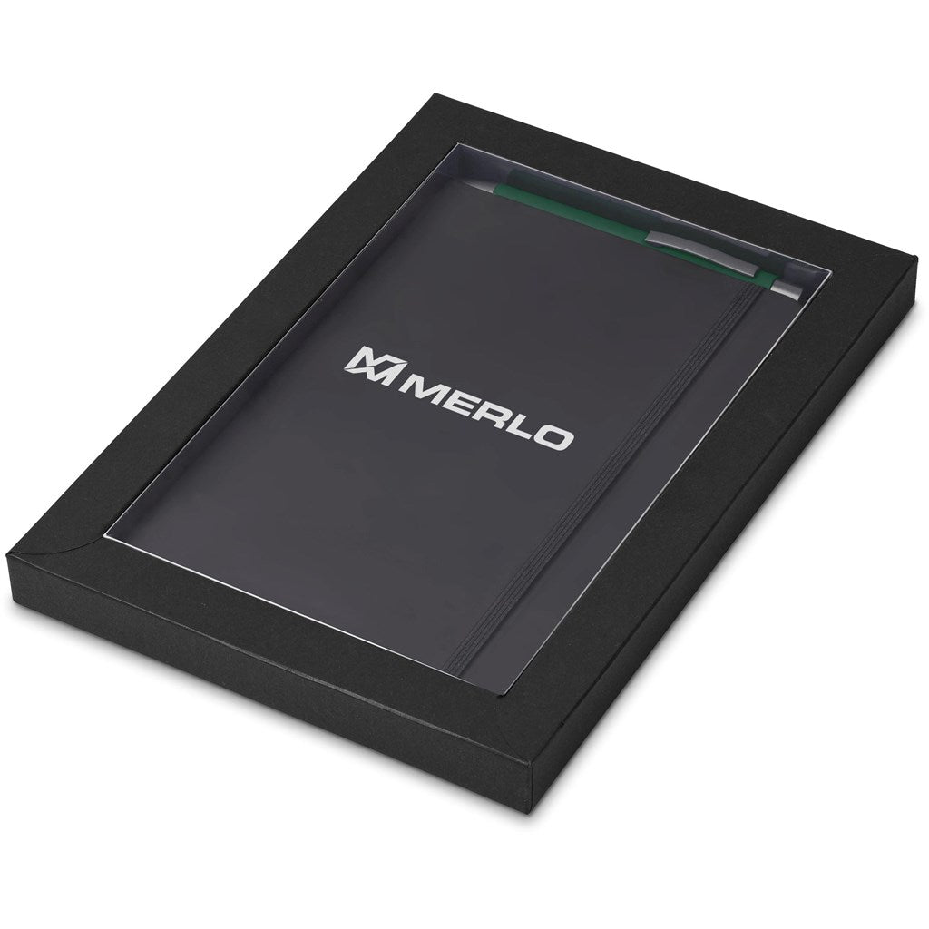 Dahlia Notebook & Pen Set - DARK GREEN