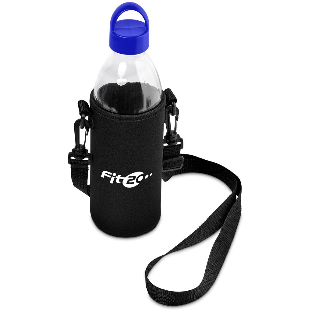 Kooshty Hands-Free Glass Water Bottle – 850ml - BLUE
