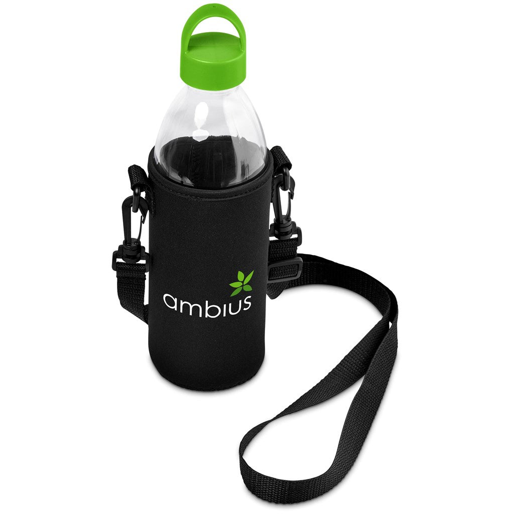 Kooshty Hands-Free Glass Water Bottle – 850ml - LIME