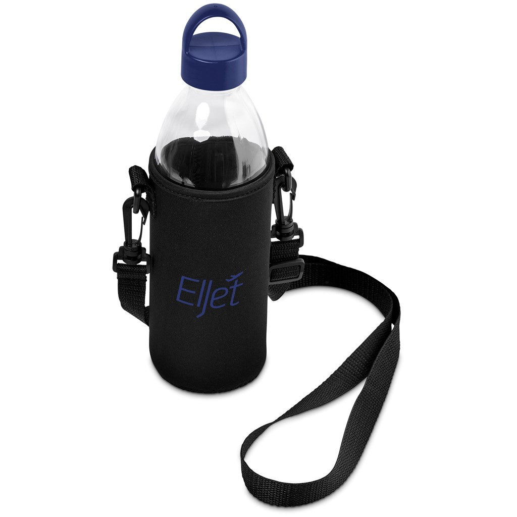Kooshty Hands-Free Glass Water Bottle – 850ml - NAVY