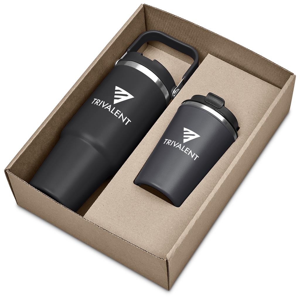 Kooshty Waikos Drinkware Gift Set - CHARCOAL