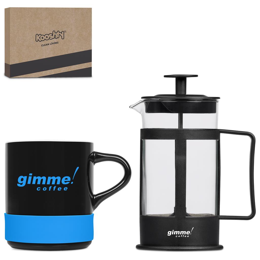 Kooshty Mixalot Black Koffee Set - CYAN