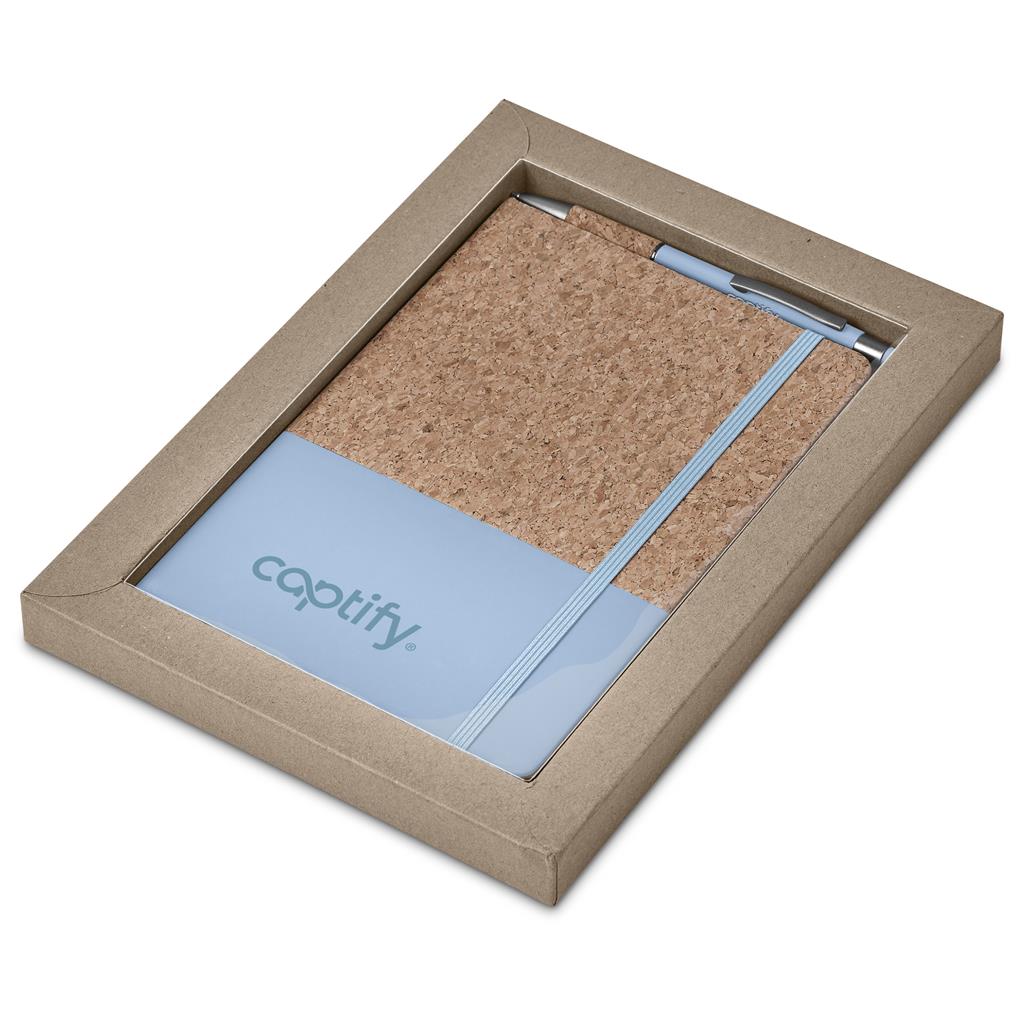 Okiyo Youkoso Notebook & Pen Set - LIGHT TURQUOISE