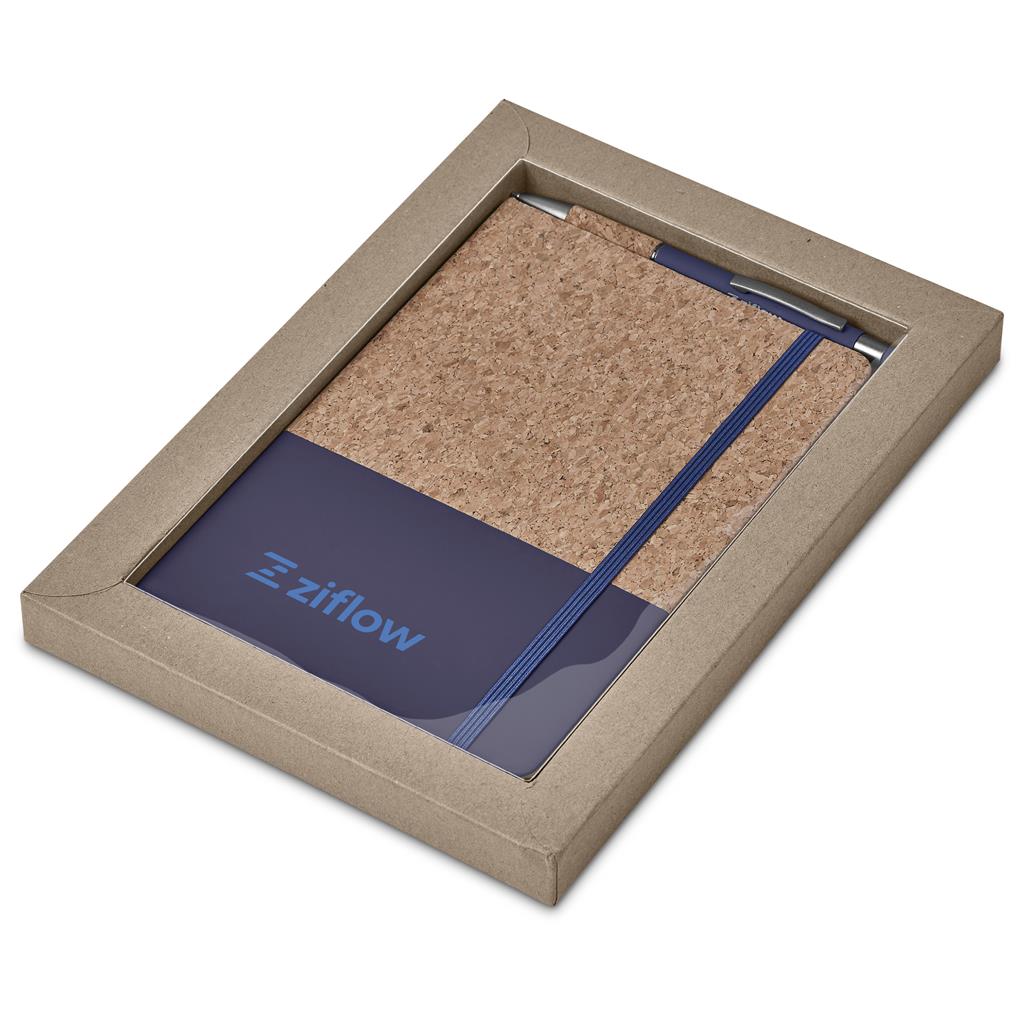 Okiyo Youkoso Notebook & Pen Set - NAVY