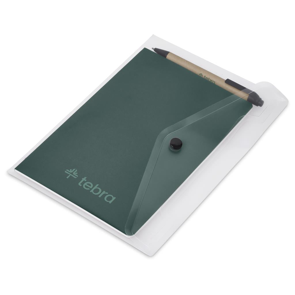 Okiyo Hotai Notebook & Pen Set - DARK GREEN