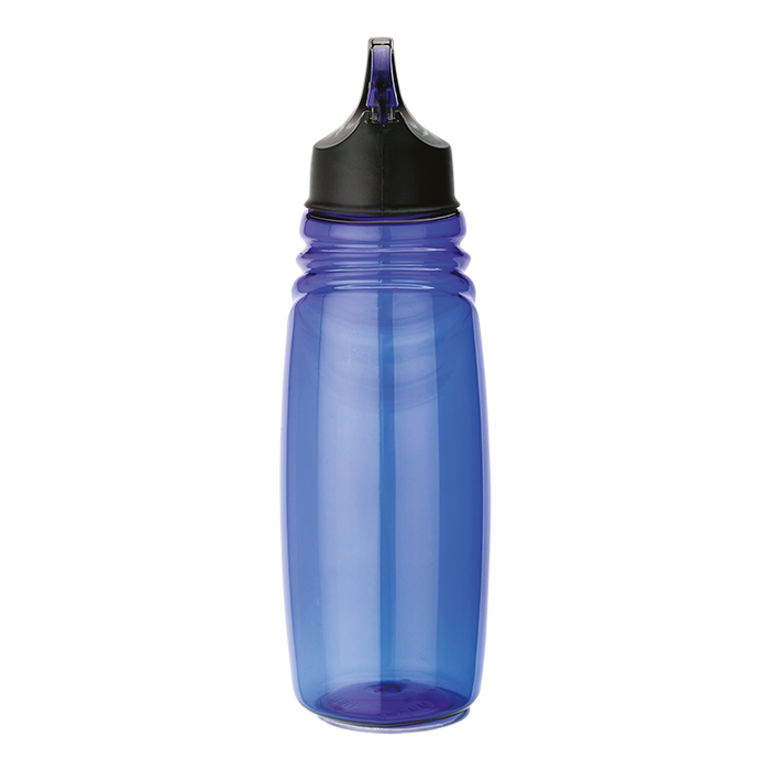 700ml Water Bottle with Carabiner Lid - Blue