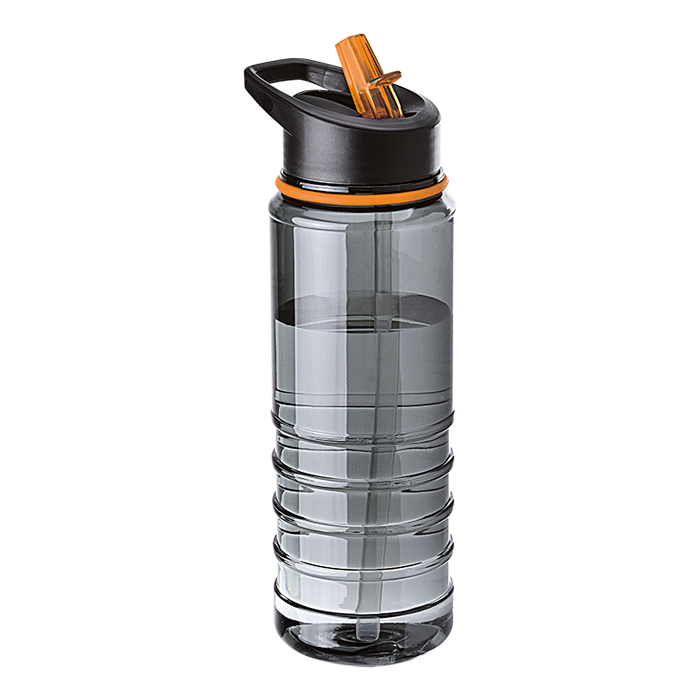 750ml Tritan Bottle with Straw - Orange