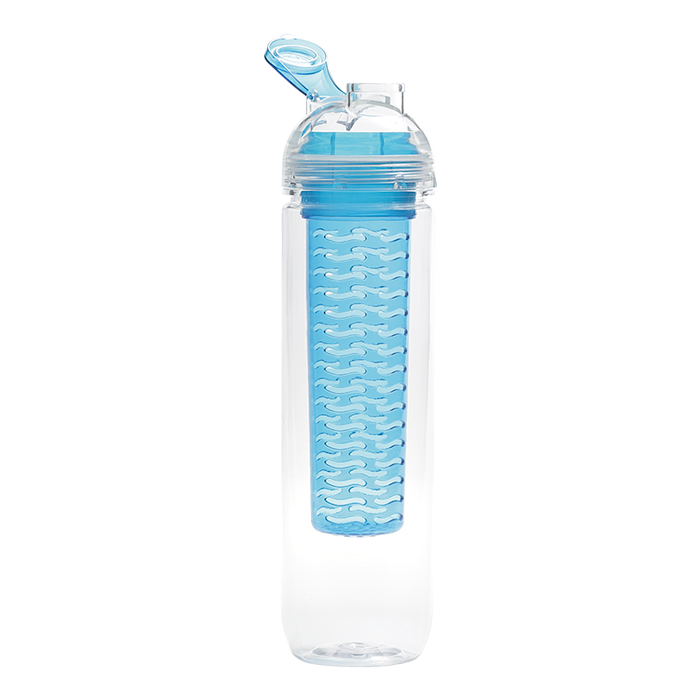 800ml Fruit Infusing Tritan Water Bottle - Turquoise