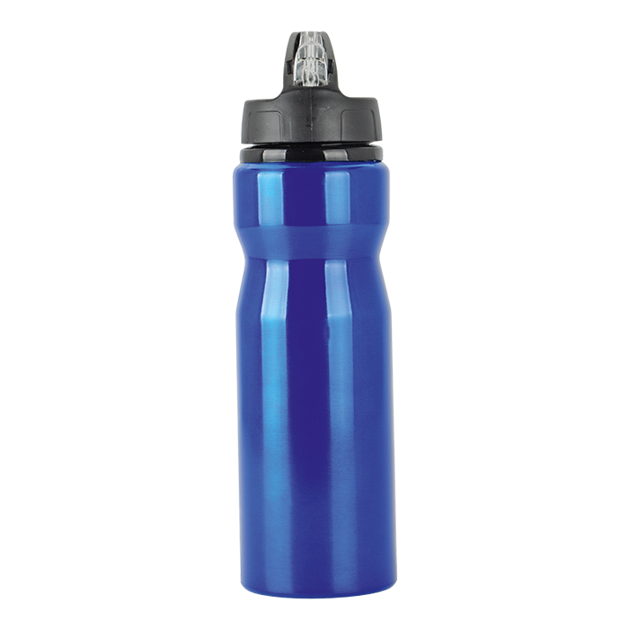 750ml Aluminium Water Bottle with Carry Handle - Blue