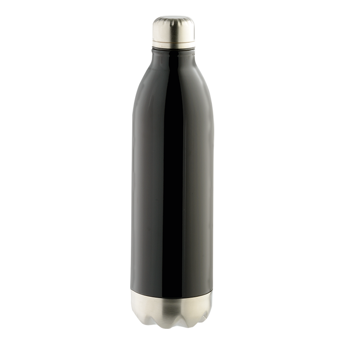1l Double Wall Vacuum Flask - Black