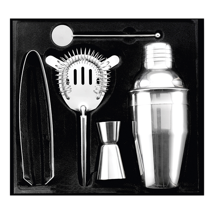 Stainless Steel Cocktail Set - Silver