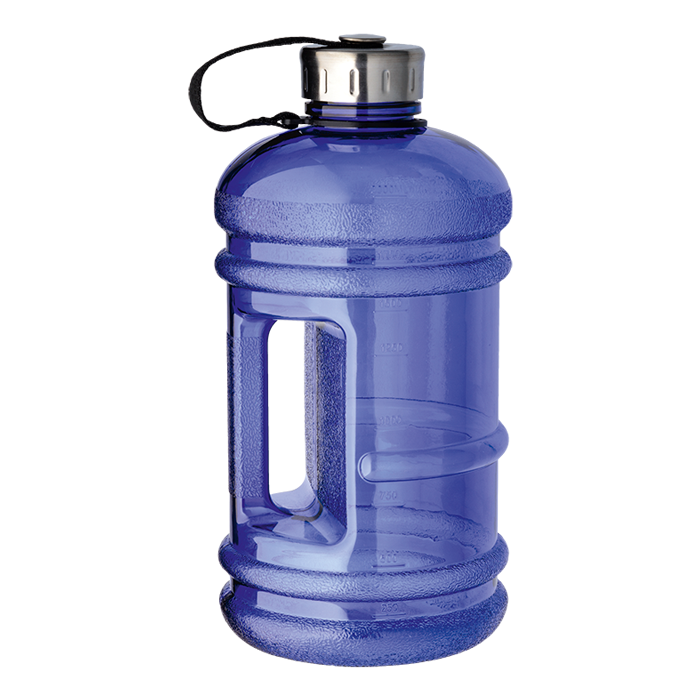 2.2 Litre Water Bottle With Integrated Carry Handle - Blue