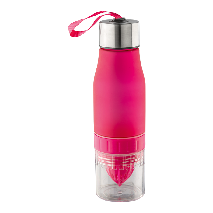 650ml Fruit Juicer Water Bottle - Pink